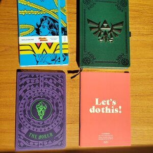 Collection of Four Unique Notebooks/Journals/Planners